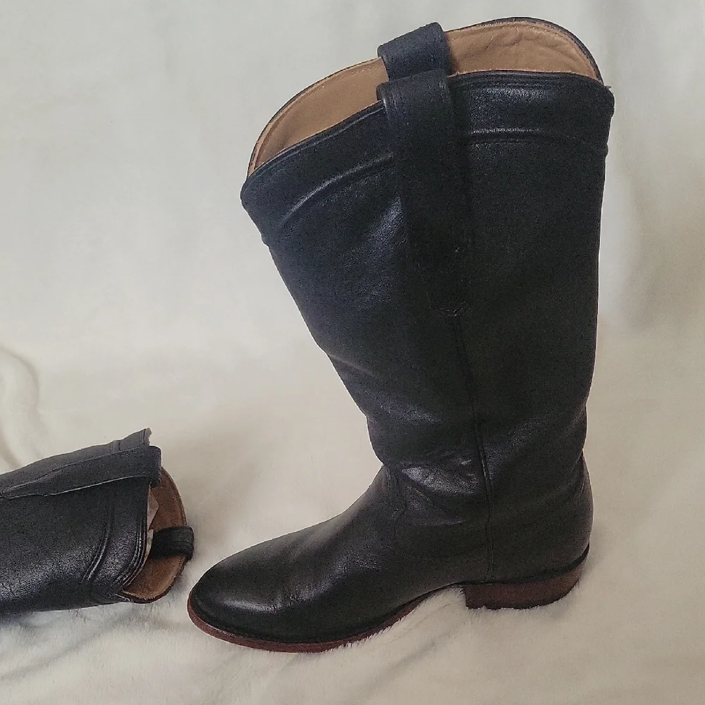 Tecovas Black Leather  Boots
